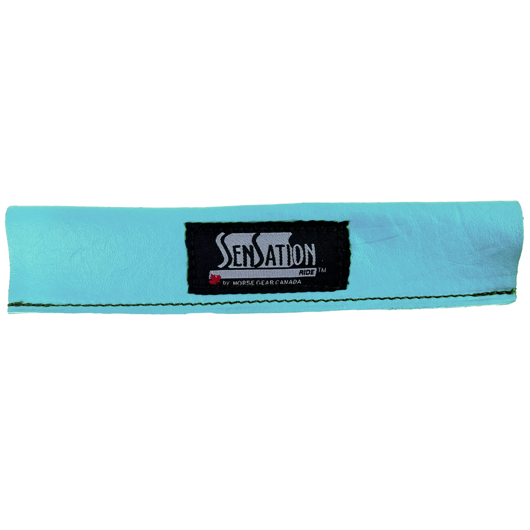 Sensation Ride™ Leather Handle Covers in Aqua