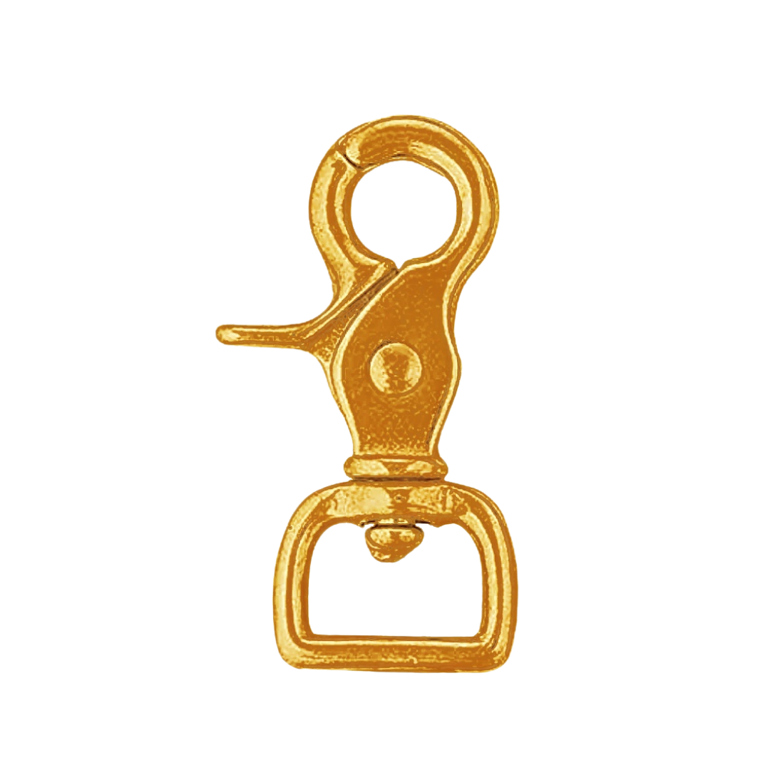 Brass Scissor Snap Square