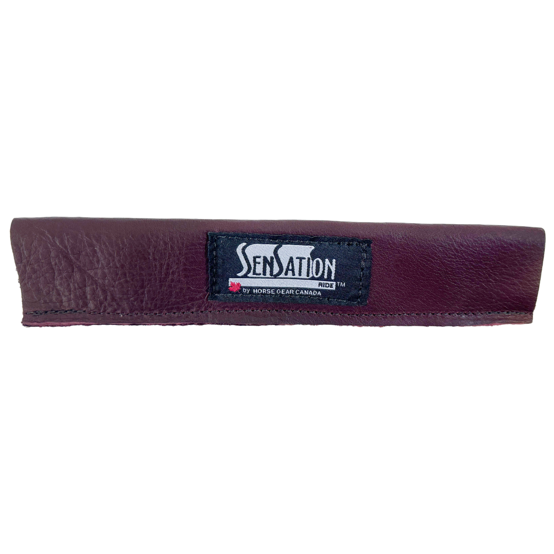 Sensation Ride™ Leather Handle Covers in Burgundy
