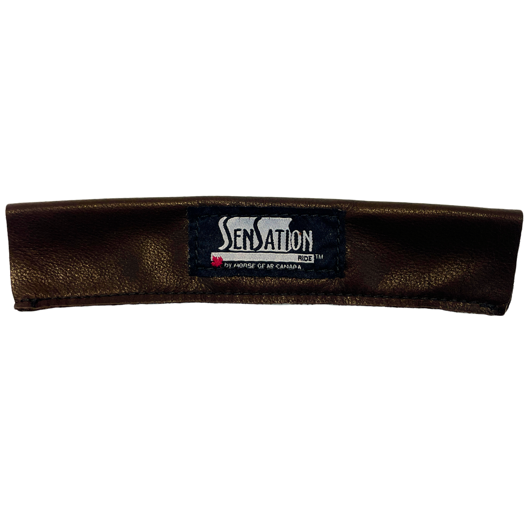 Sensation Ride™ Leather Handle Covers in Dark Brown