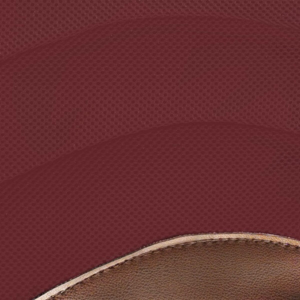 Ecogold Chinook Calmatech Treeless Saddle Pad - Burgundy Base with Brown Detail - Close Up