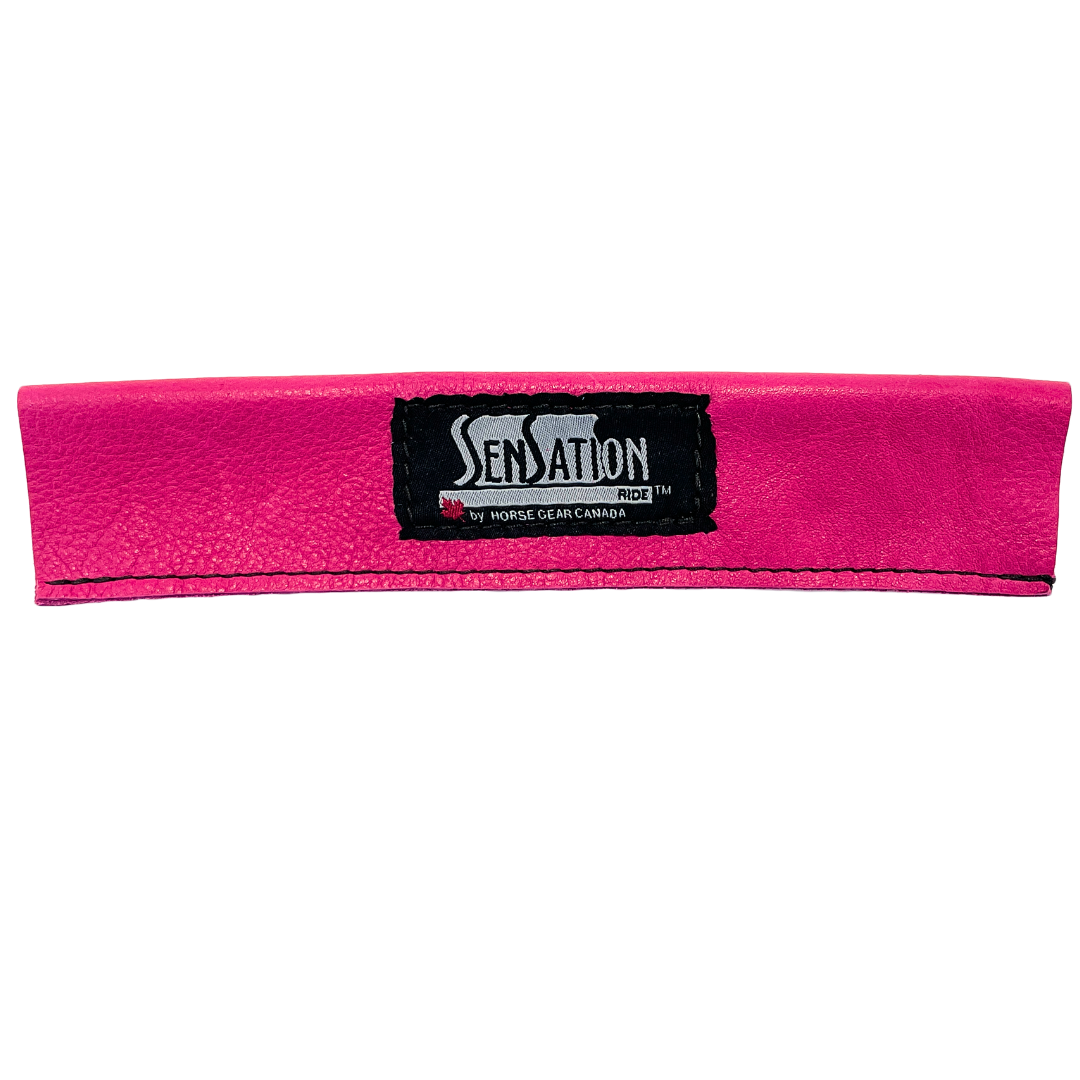 Sensation Ride™ Leather Handle Covers in Hot Pink