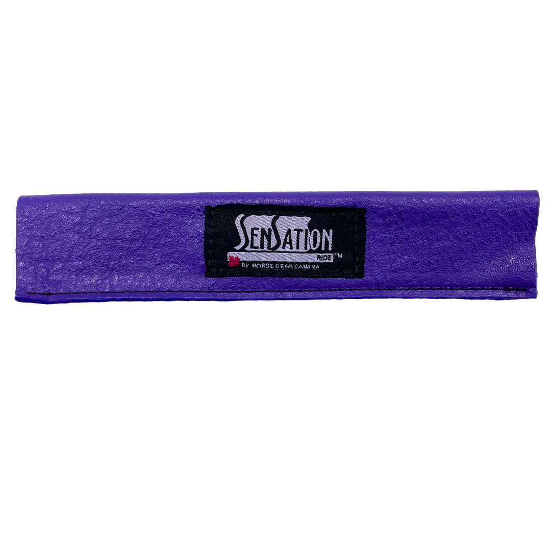 Sensation Ride™ Leather Handle Covers in Purple