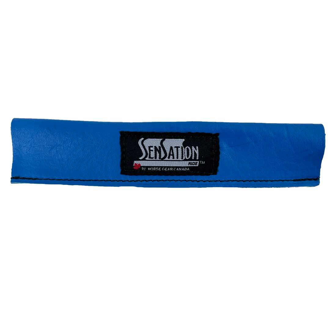 Sensation Ride™ Leather Handle Covers in Scott Blue