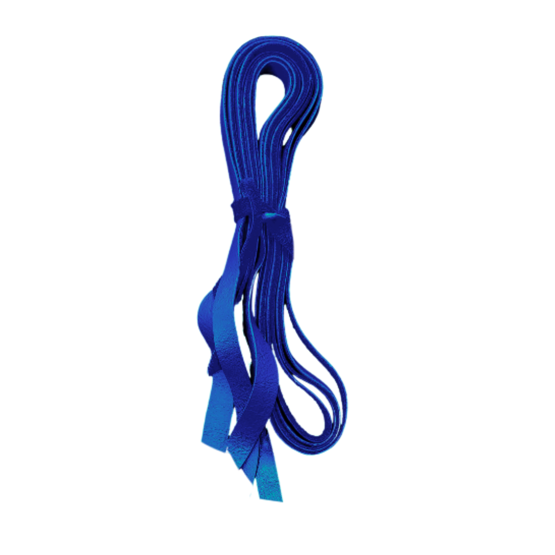 Sensation Ride™ 1/2" Leather Saddle Strings in a set of 4 in Scott Blue
