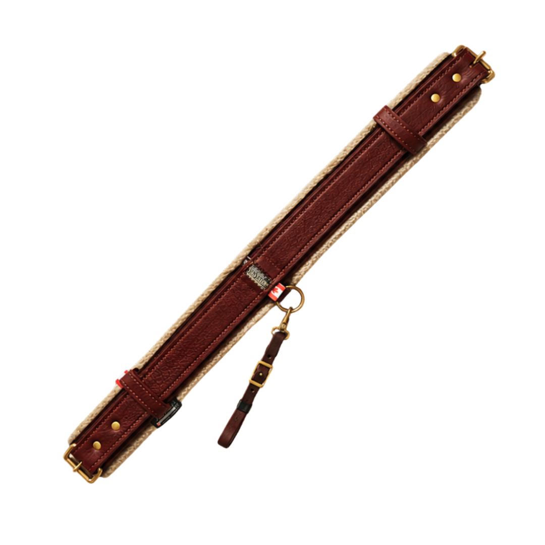 Sensation Ride™ Rear Cinch - Mahogany Brown with Brass Hardware - Top View