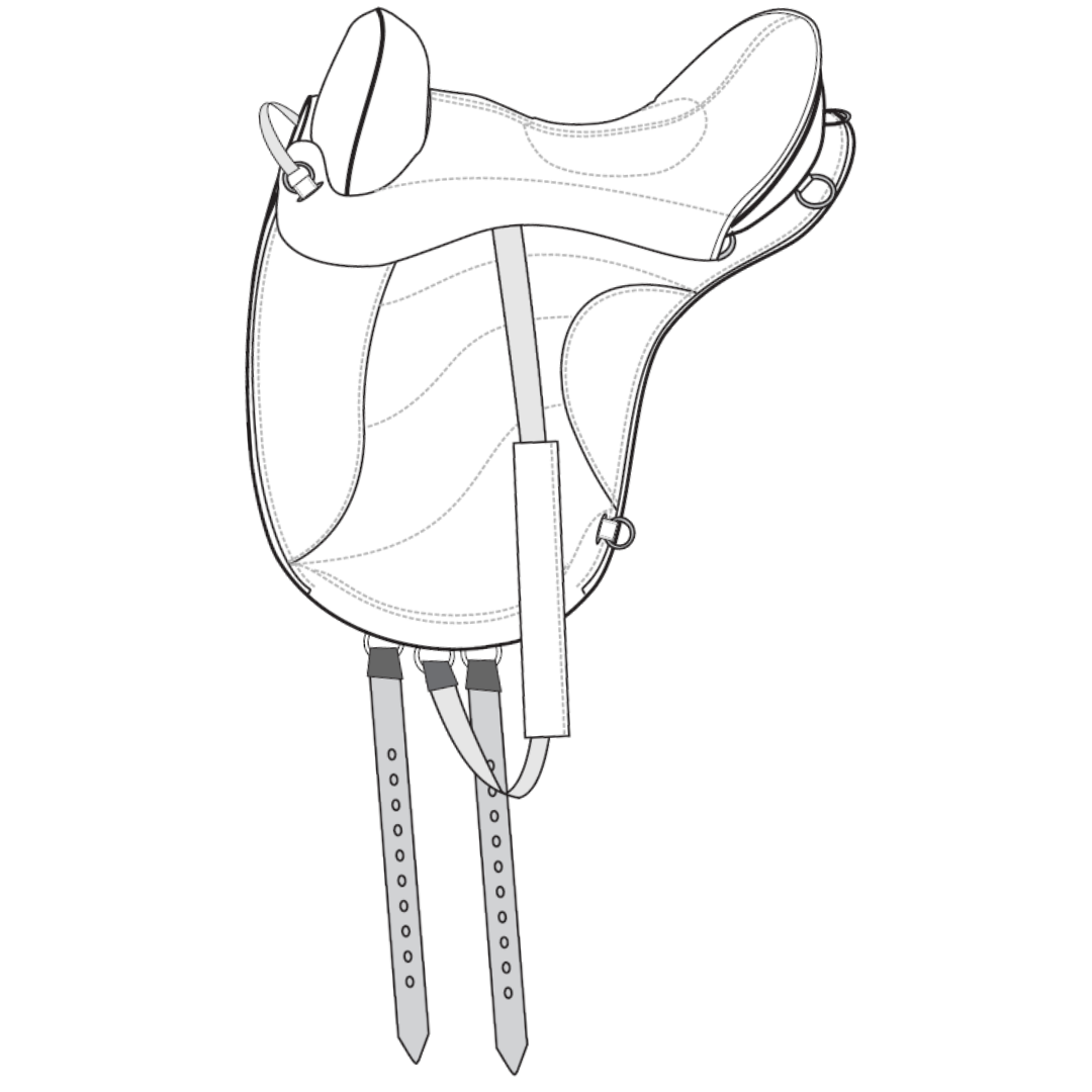 Sensation Ride™ Hybrid Trail Line Drawing