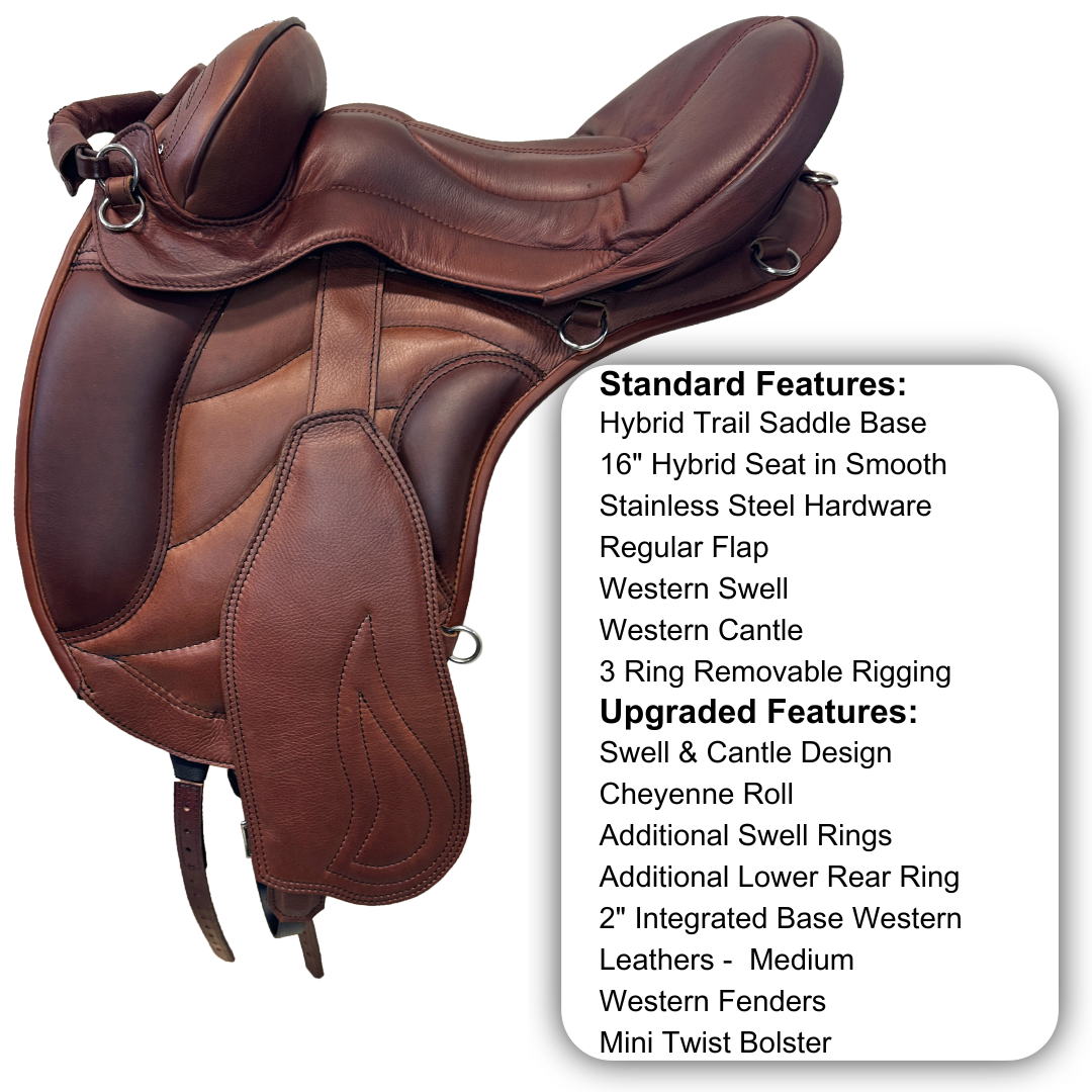 Sensation Ride™ Hybrid Trail in Mahogany Brown & Western Sport Fenders
