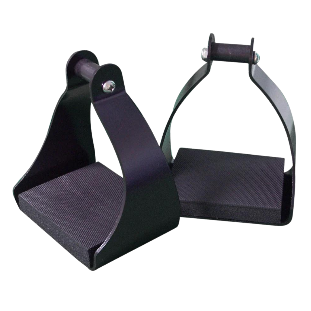 Aluminum Shenandoah Trail Stirrups with 1.5" Neck in Black