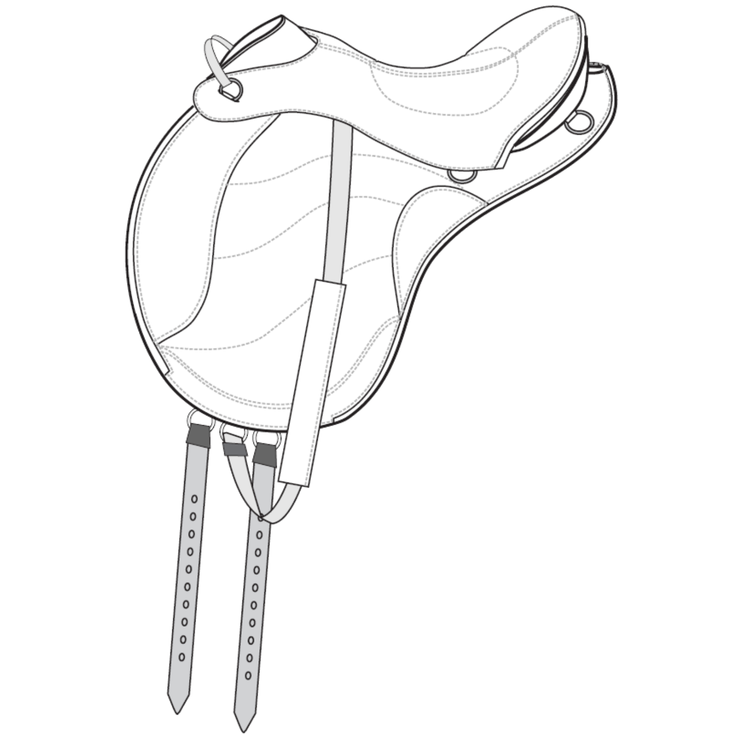 Sensation Ride™ English A/P Trail Line Drawing