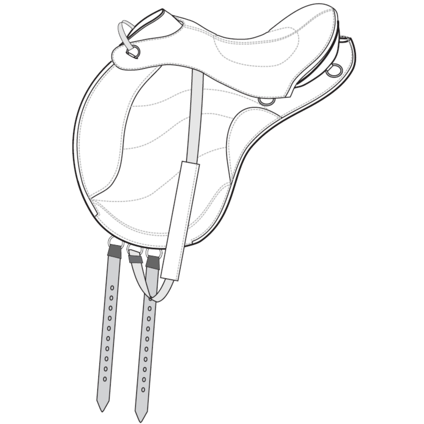 Sensation Ride™ English (A/P) or English (A/P) Trail Saddle - Classic model