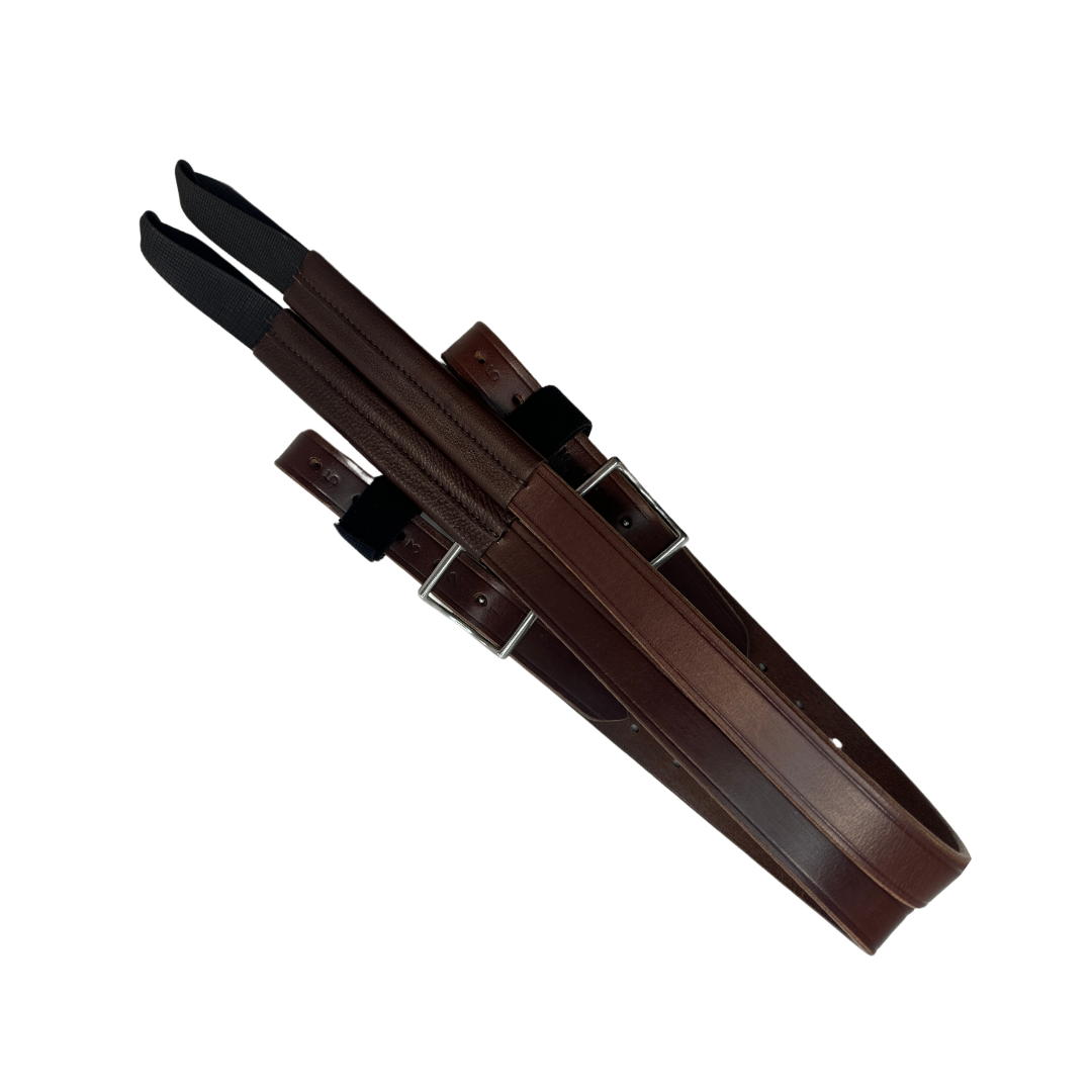 Sensation Ride™ 1" Brown Leather Stirrup Leathers with Stainless Steel