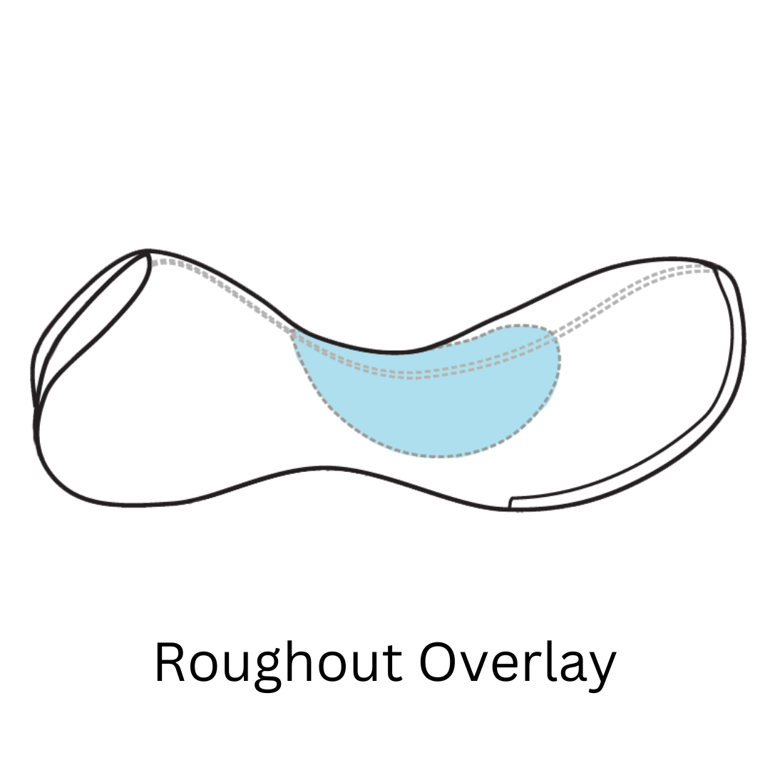 Sensation Ride™ SHE Replacement Seat with Roughout Overlay Area