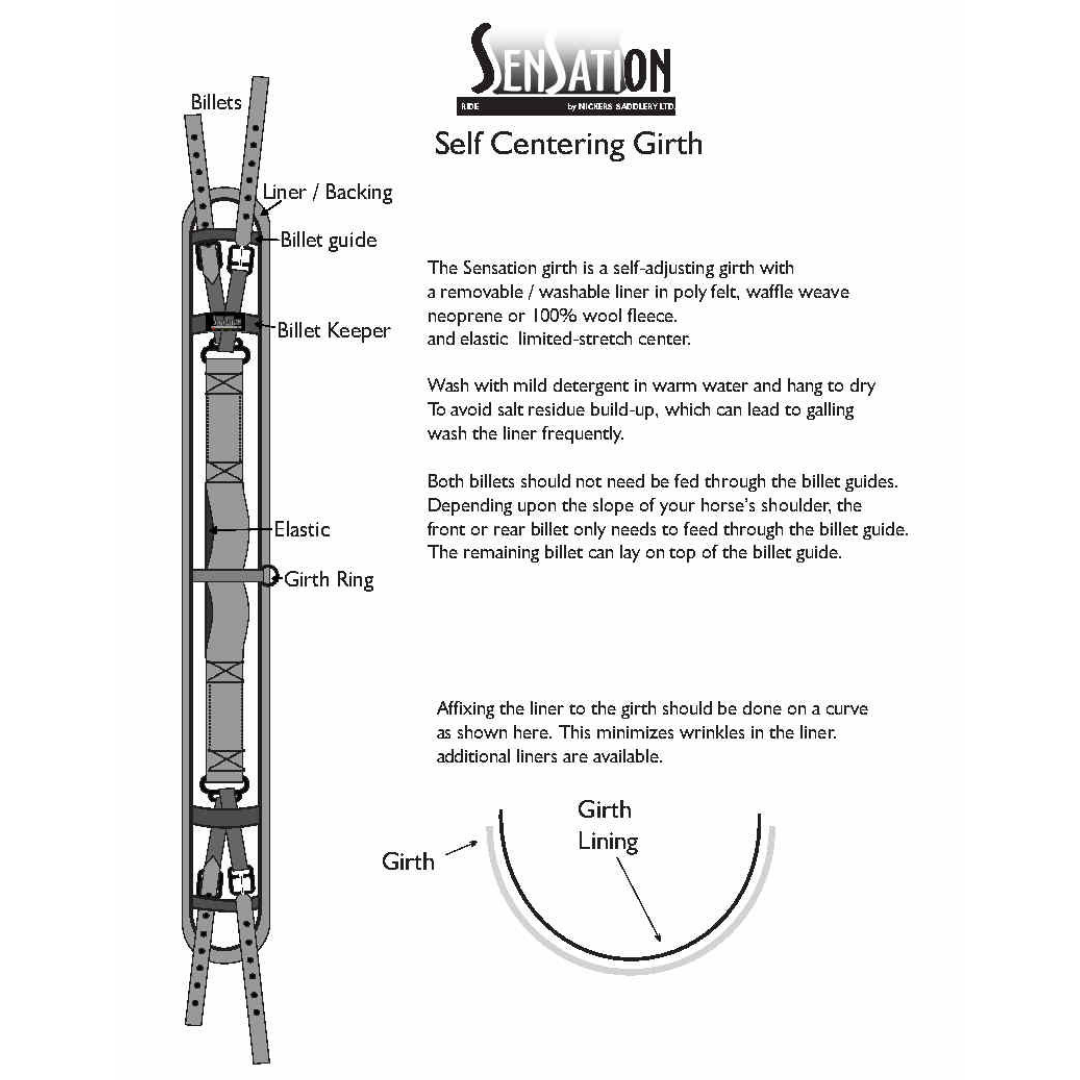 Sensation Ride™ Self Centering Girth Info