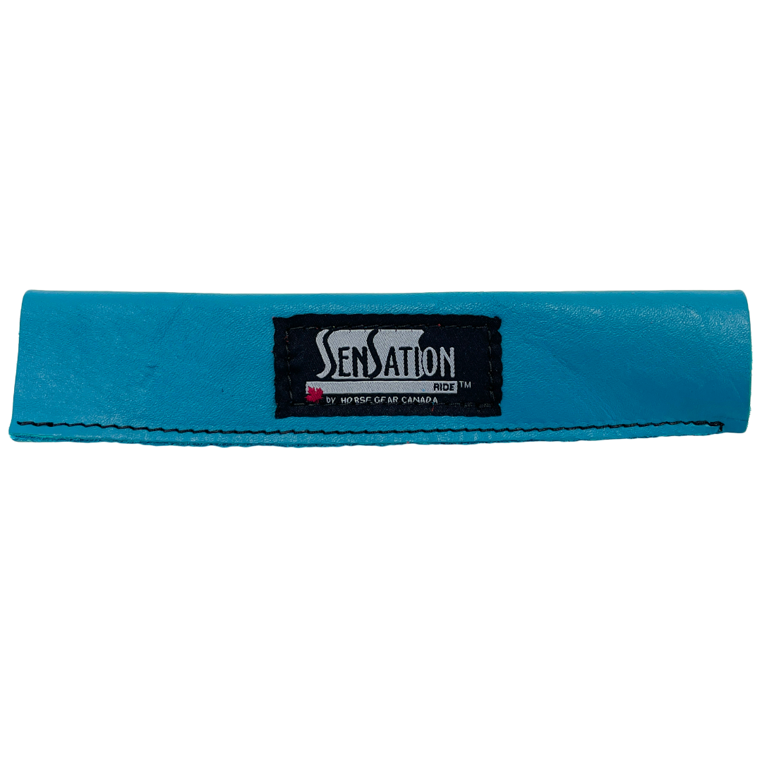 Sensation Ride™ Leather Handle Covers in Turquoise