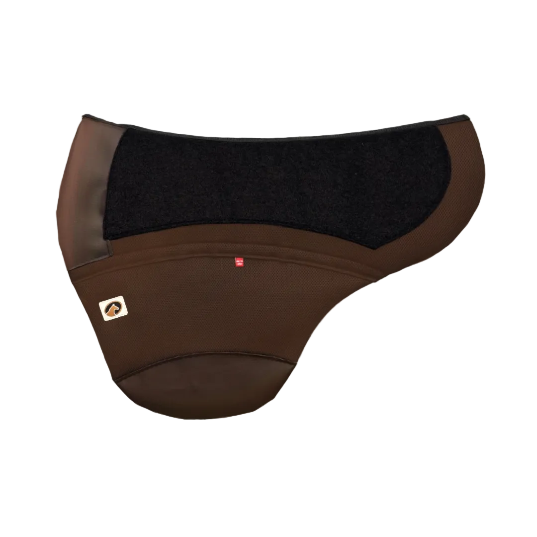 Chinook Calmatech Saddle Pad Brown with Brown Detail