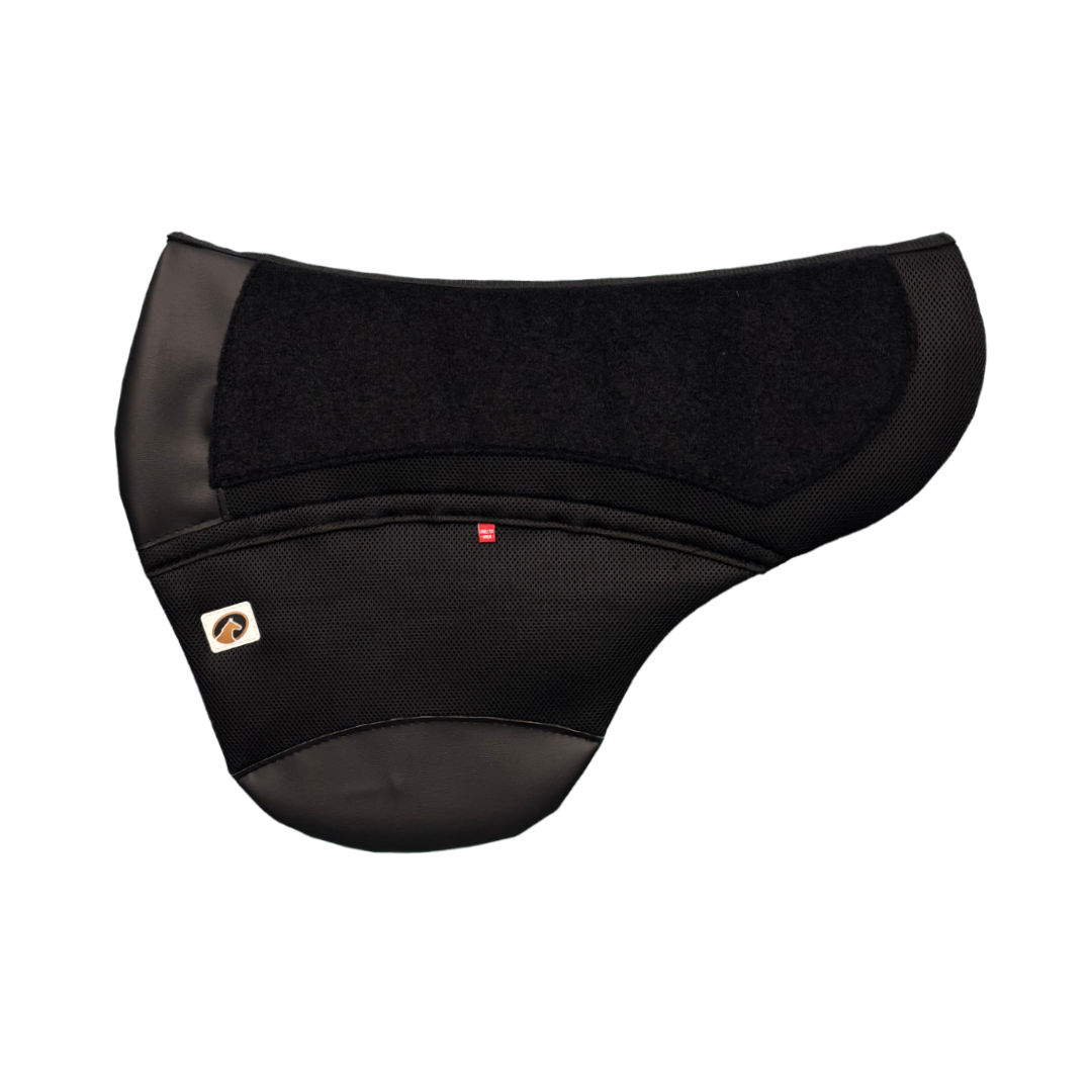 Ecogold Chinook Secure Treeless Saddle Pad - Black Base with Black Detail