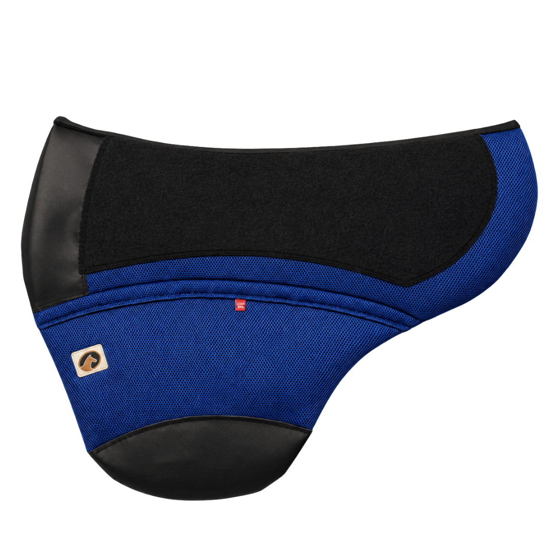 Ecogold Chinook Secure Treeless Saddle Pad - Royal Blue Base with Black Detail
