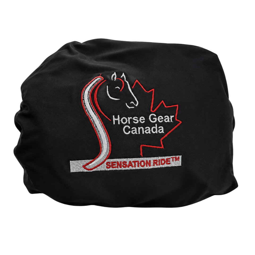 HorseGearCanada & SensationRide  Lycra Saddle Cover - Black