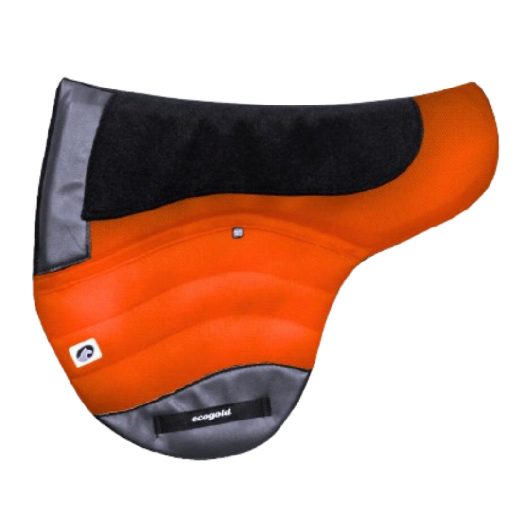 Hybrid Trail Calmatech Ecogold Saddle Pad Orange with Black Detail 