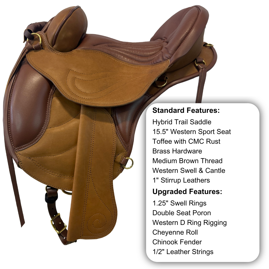 Sensation Ride™ Hybrid Trail in Tan & Mahogany Brown with Western Sport Seat