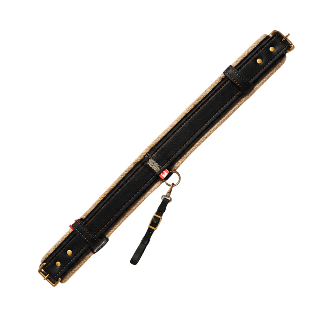 Sensation Ride™ Rear Cinch - Black with Brass Hardware - Top View