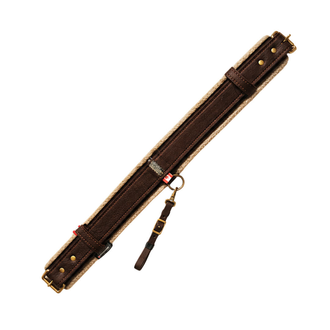 Sensation Ride™ Rear Cinch - Dark Brown with Brass Hardware - Top View
