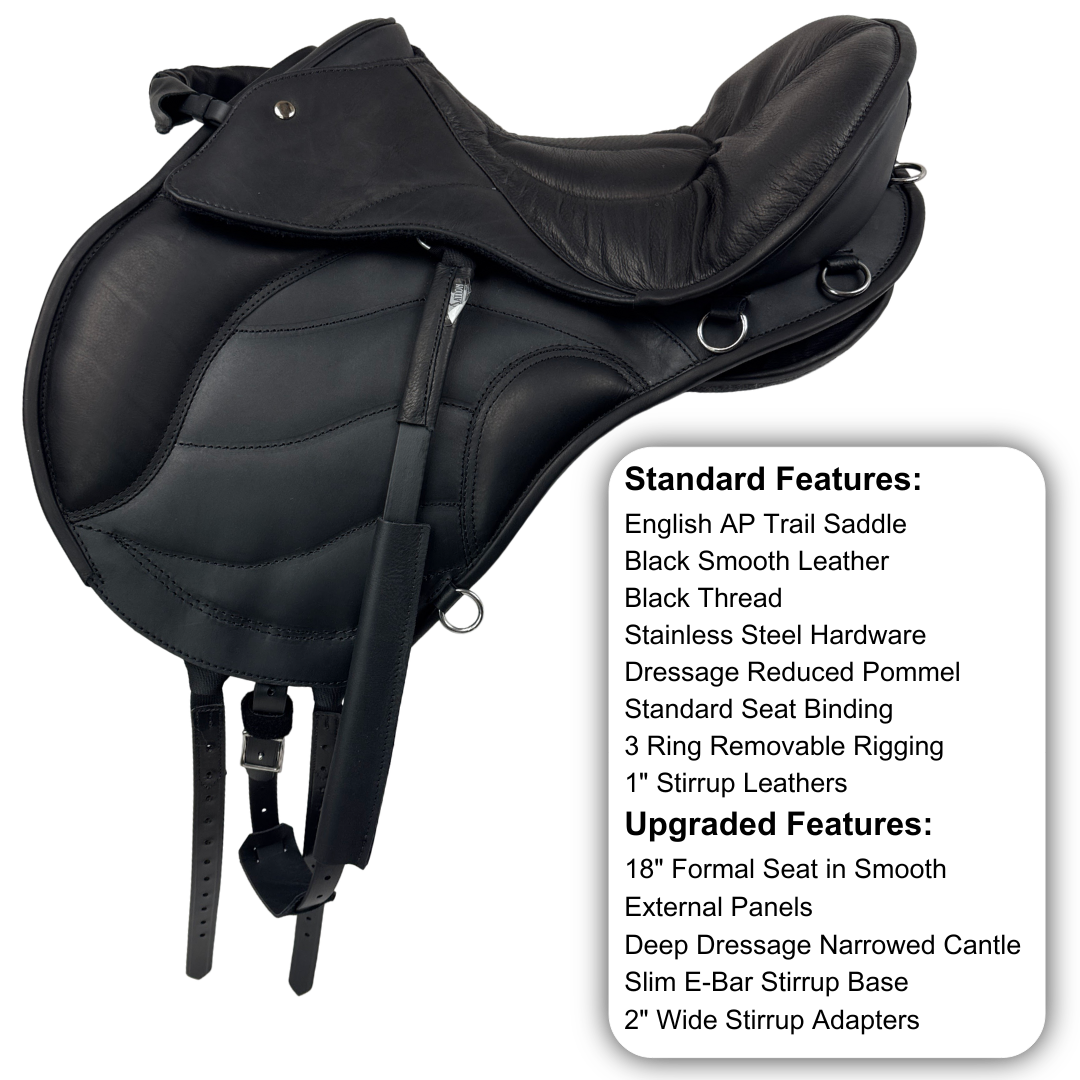 Sensation Ride™ English A/P Trail in Black with Formal Seat