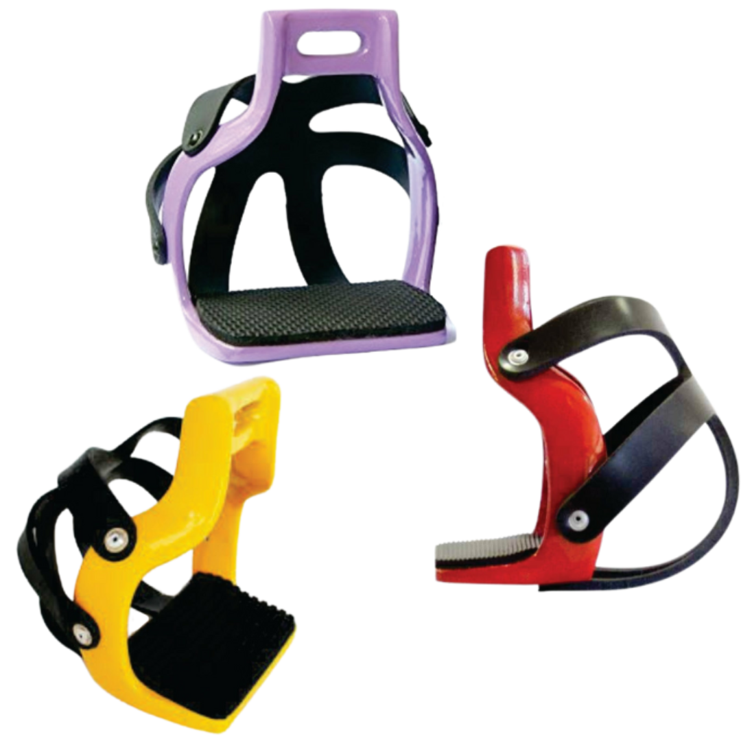 Aluminum Caged Endurance Stirrups - 1" & 2" Neck