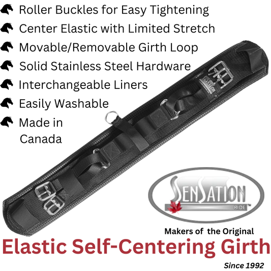Sensation Ride™ Self Centering Girth - Liner Included