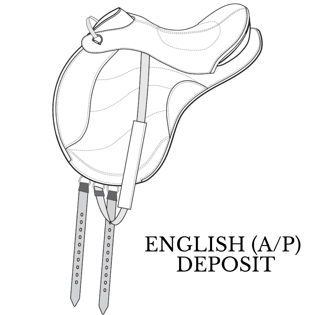 Sensation Ride™ English A/P Trail Saddle Standard Deposit