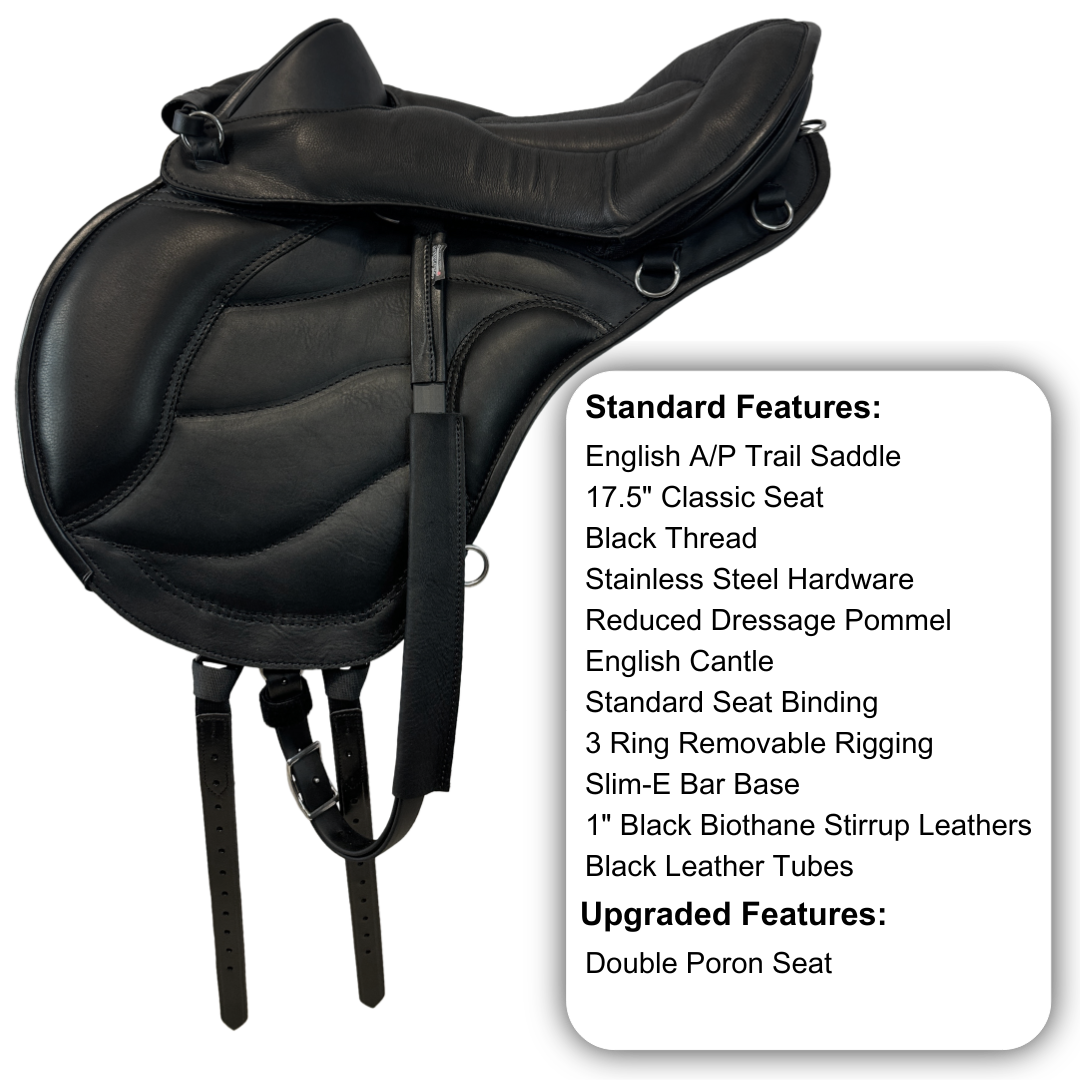 Sensation Ride™ English A/P Trail in Black with Classic Seat